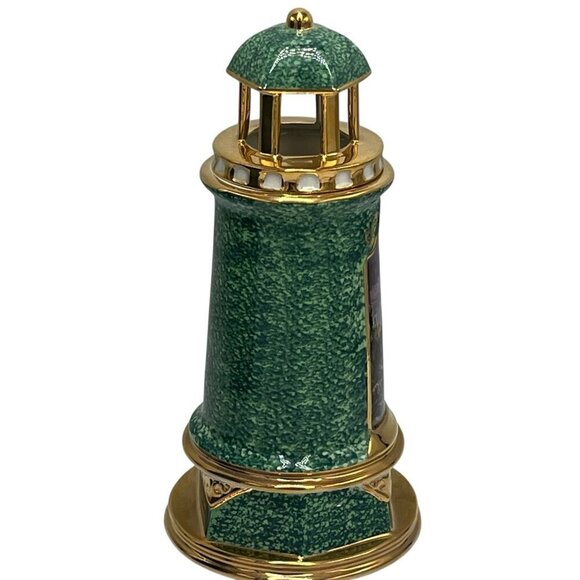 Thomas Kinkade Rock of Salvation Light Up Porcelain Lighthouse 2004 - Picture 8 of 16